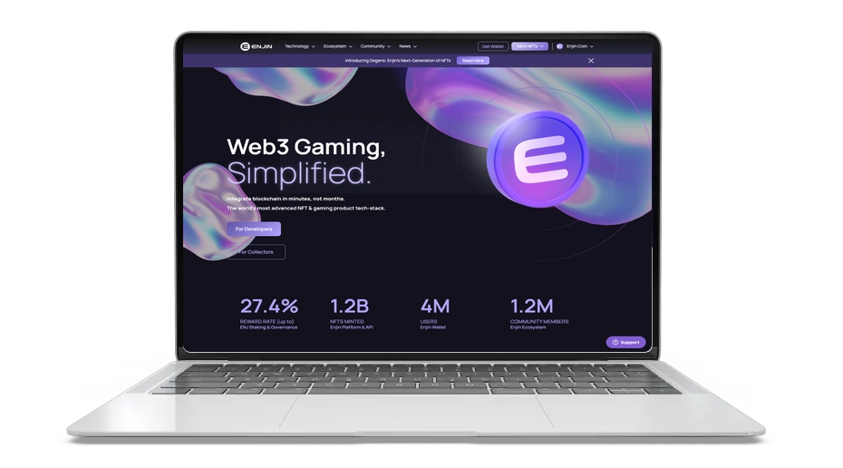 "Enjin Coin" (ENJ): NFT žaidimų ekonomikos variklis