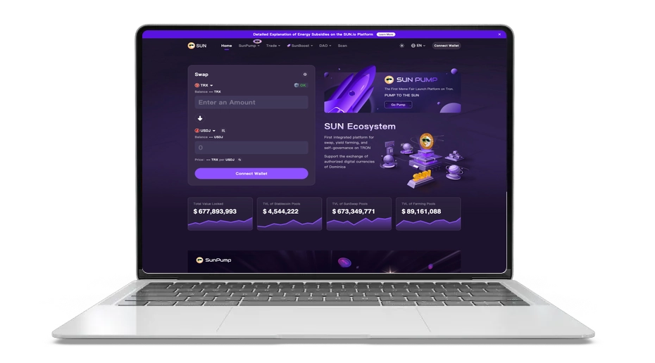 توکن سان: یک دارایی حیاتی دیفای در ترون