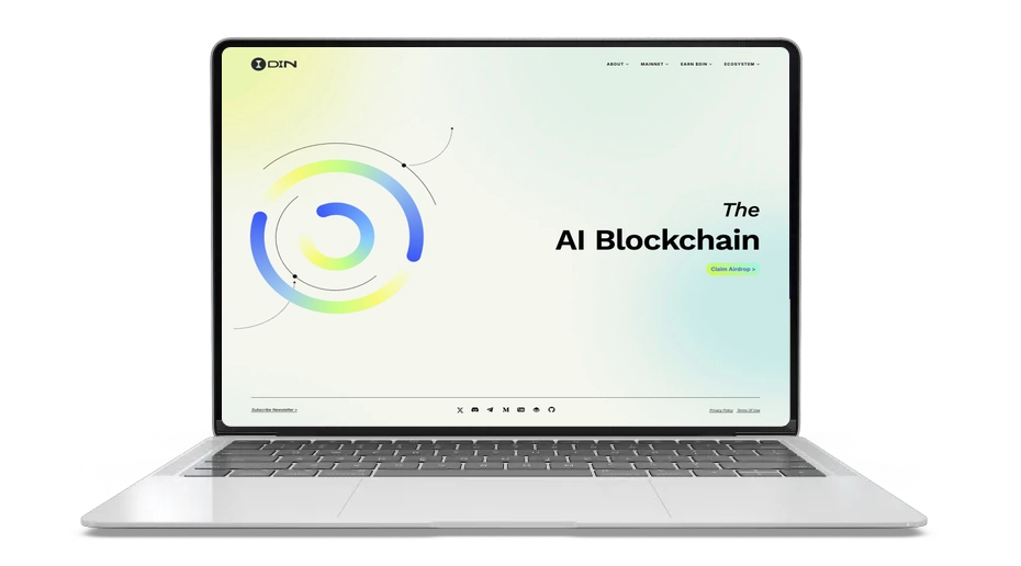 DIN: Criptomoedas com tecnologia de IA para dados e recompensas