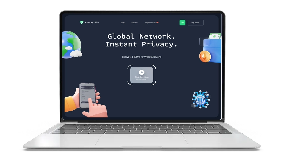 encryptSIM (esim): Secure Mobile Crypto for DeFi Connectivity