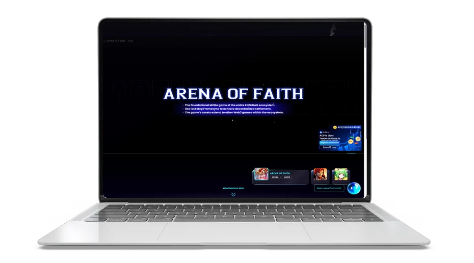 Arena Of Faith (ACP): competitive gaming token with real yield