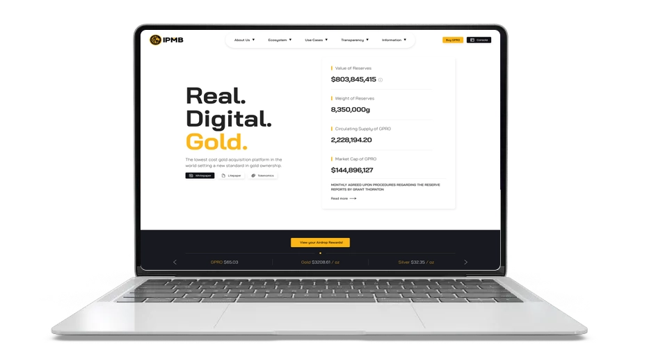 GoldPro (IPMB) – Gold‑Backed Utility Coin on Polygon