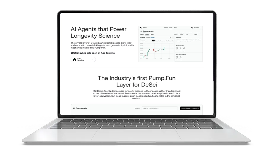 SUI Desci Agents: Fueling Decentralized Longevity Research