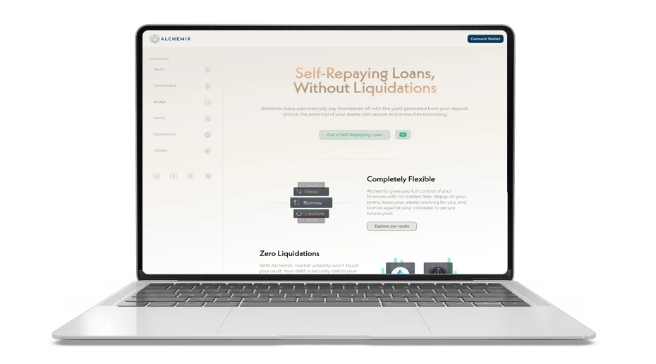 "Alchemix" (ALCX): savarankiškai grąžinamos paskolos DeFi