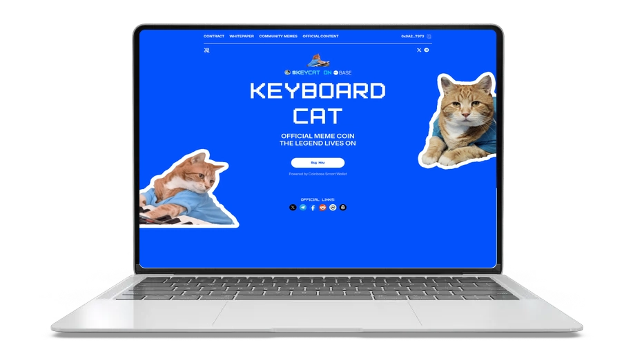 คีย์บอร์ดแคท (ฐาน): โทเค็นมีมอย่างเป็นทางการ